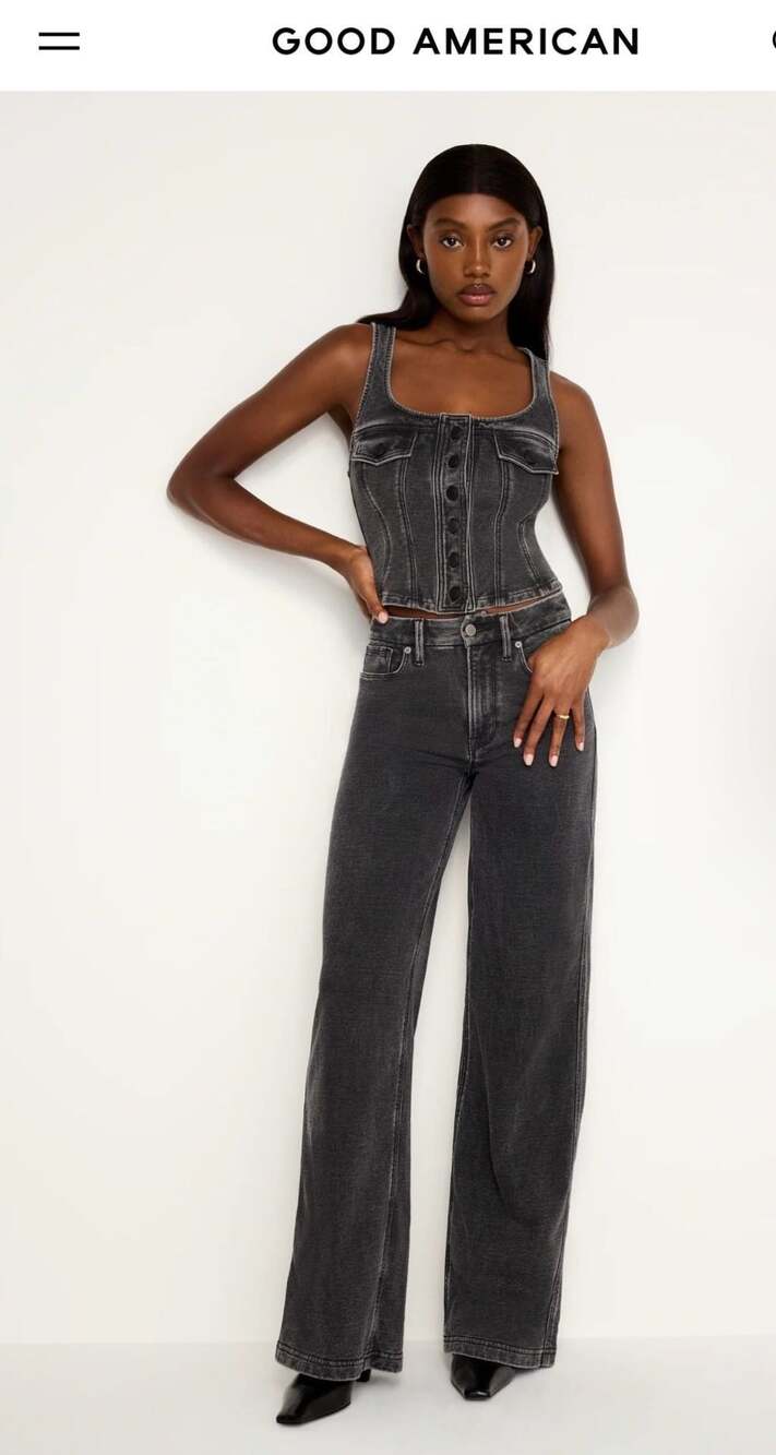 Good American Sweatpant Jeans Size 8/29